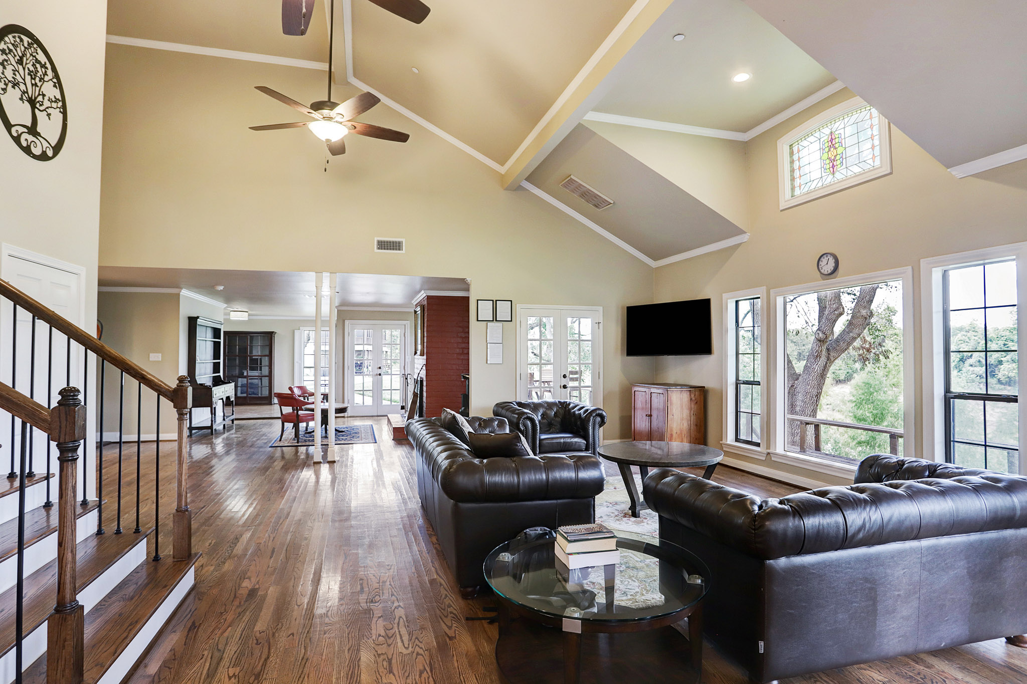 Living room of a private residence in a rehab facility