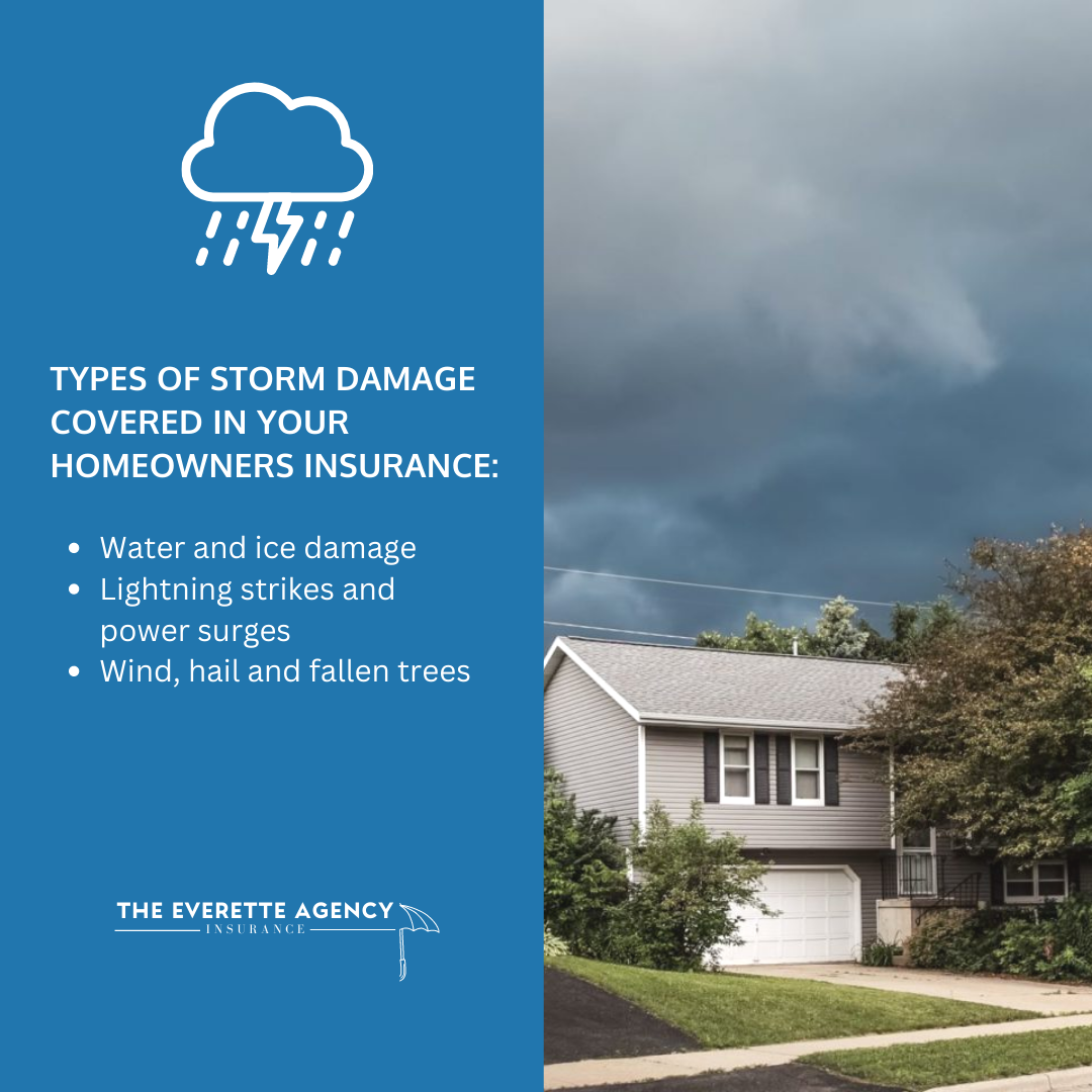Whether it’s due to a bad afternoon thunderstorm or strong winds about to carry you off, homeowners insurance can help keep you from having to pay those small fortunes due to storm damage.