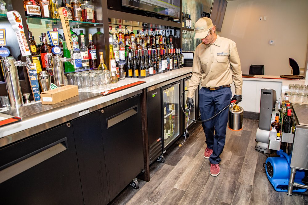 Treating a bar monthly for general pests
