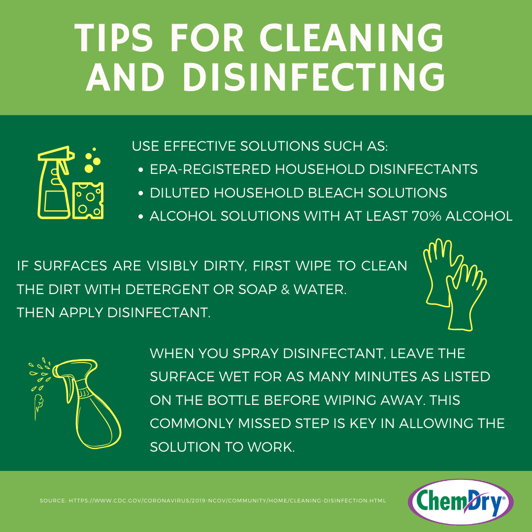 Tips for disinfecting your home!