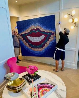 When handling art installation, we use great care to prevent damage to any of the pieces.