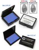Traditional ink card rolling fingerprints