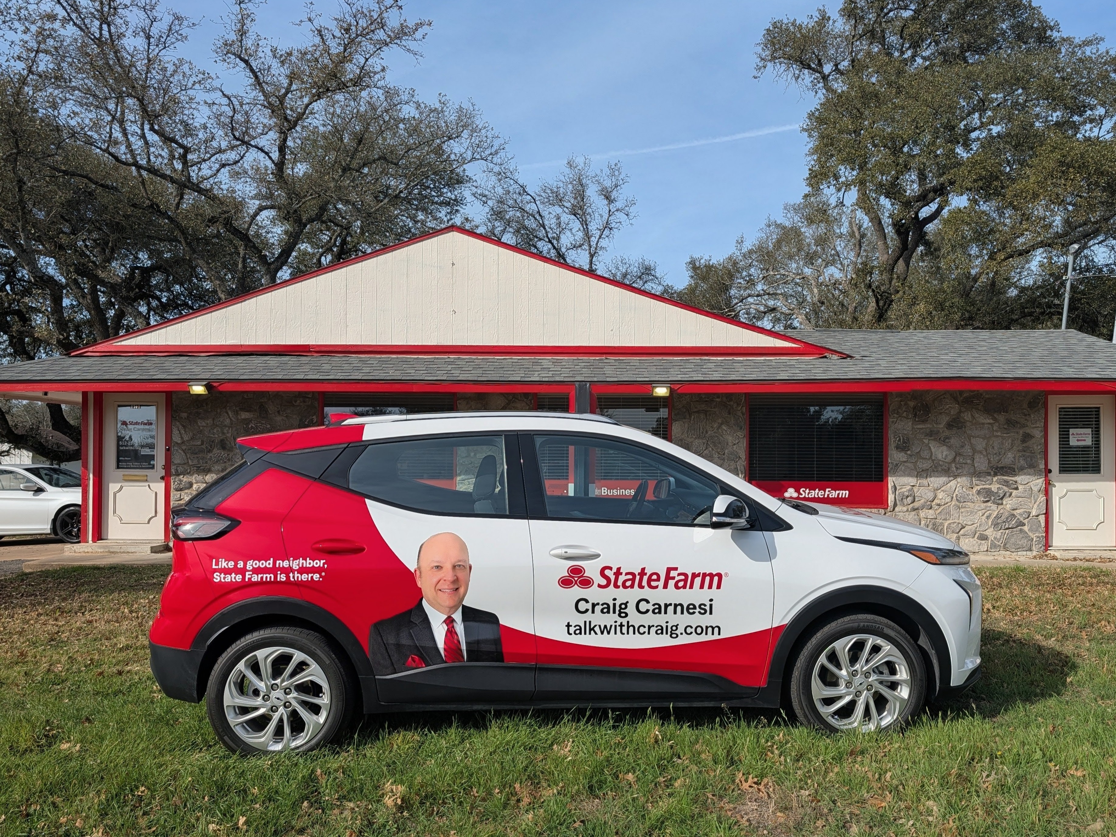 On the road and ready to help. If you see Agent Craig Carnesi&rsquo;s company car around town, remember you can reach us anytime!