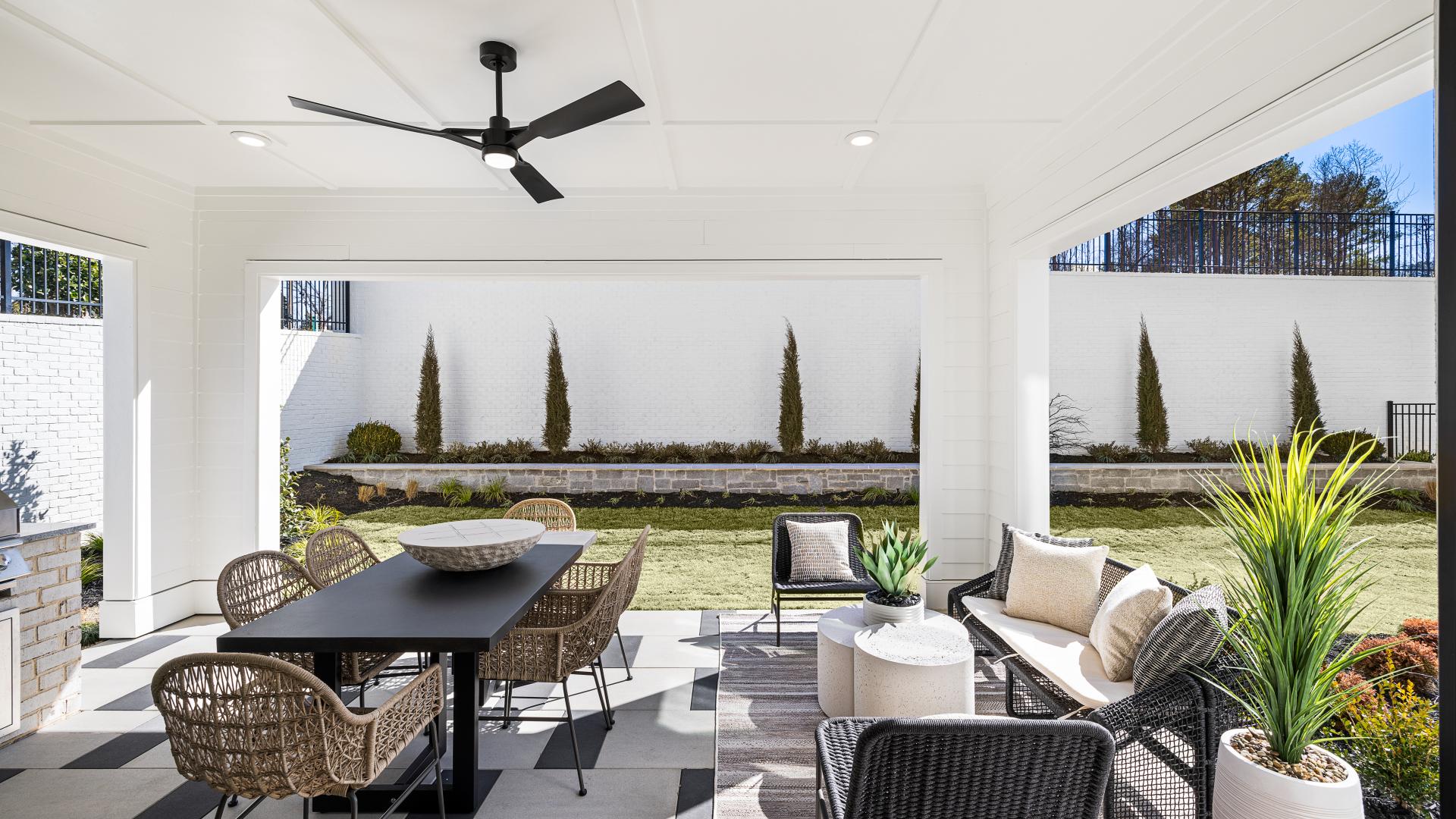 Outdoor living spaces awaiting your personalization