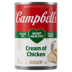 Campbell's® Condensed Heart Healthy Cream of Chicken Soup, 10.5 oz Can (24 Pack) featured image