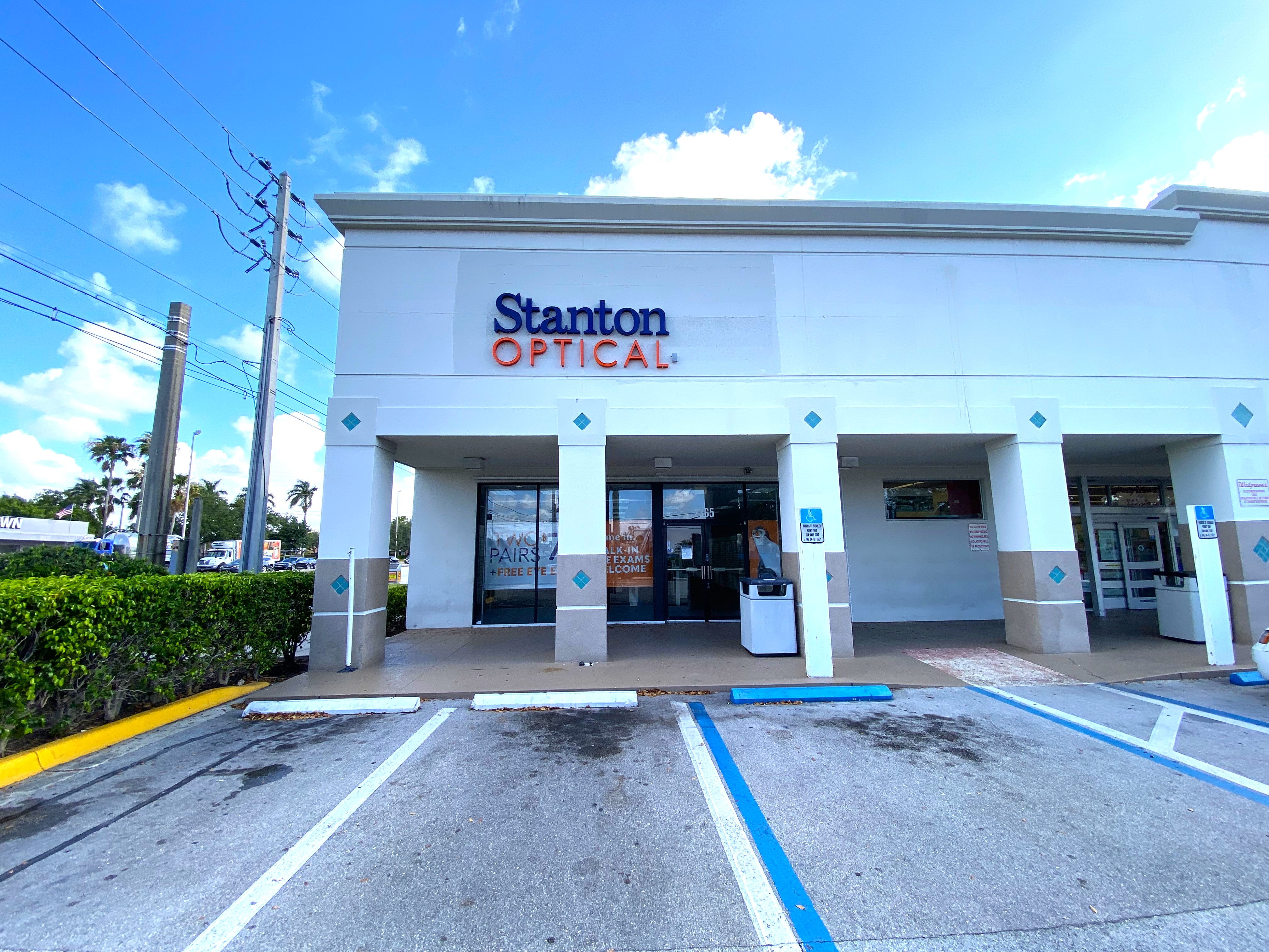 Storefront at Stanton Optical store in Fort Lauderdale, FL 33305
