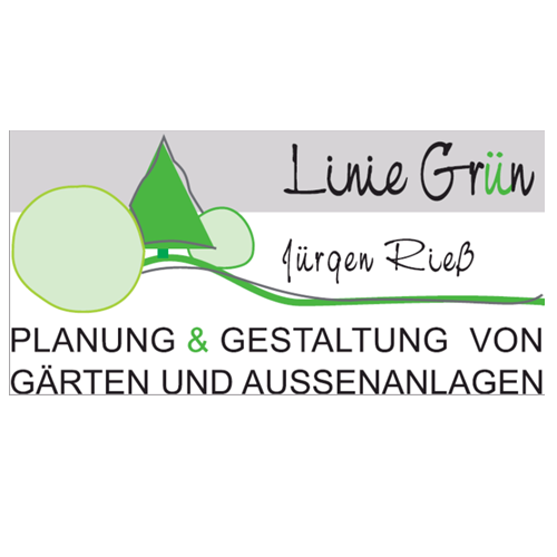 Logo Garten- und Landschaftsbau Linie Grün