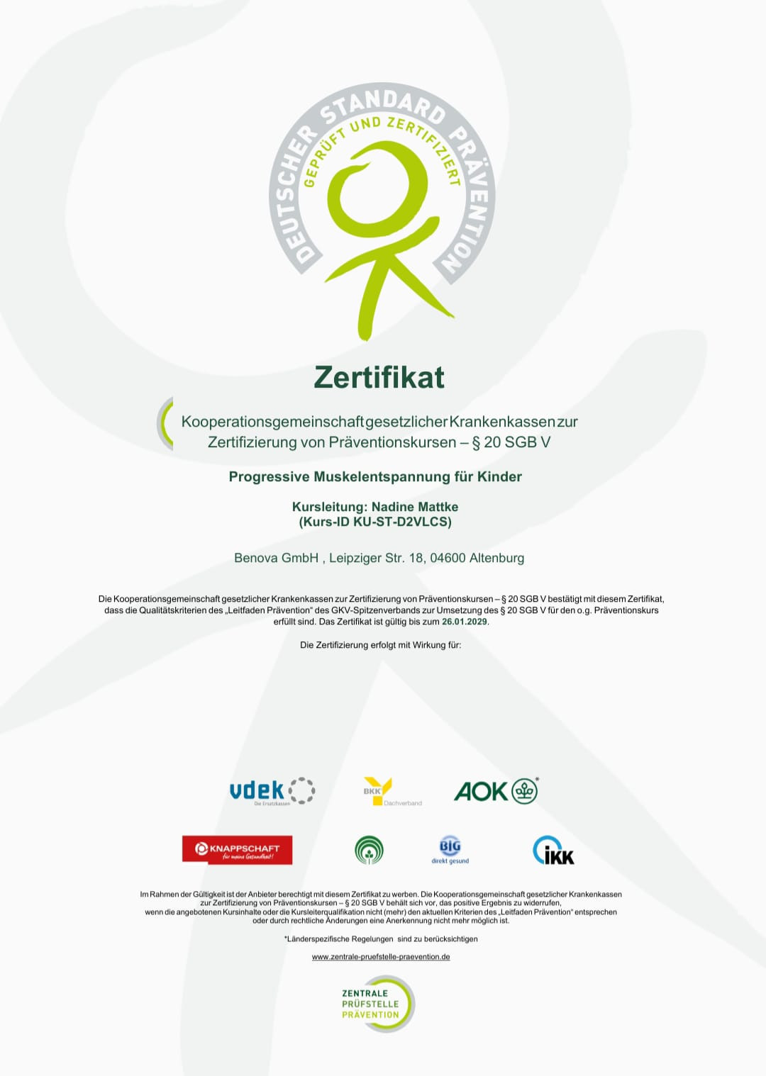 Bild 1 Benova GmbH Begleitung. Entspannung. Neuorientierung. in Altenburg