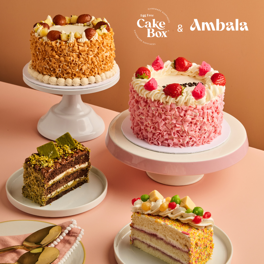 Delicious cakes with asian sweets!
