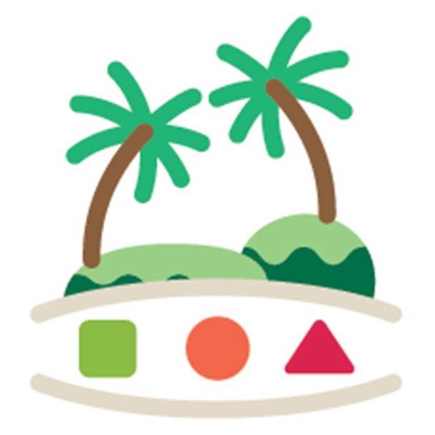 フルーツサンド缶　ヤシの木 Logo