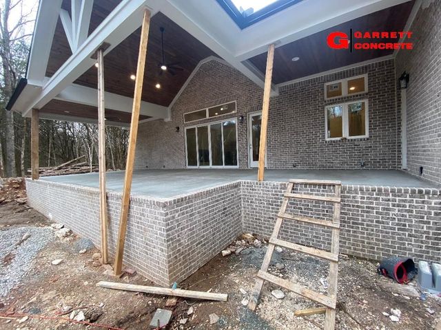 concrete patio concrete foundation