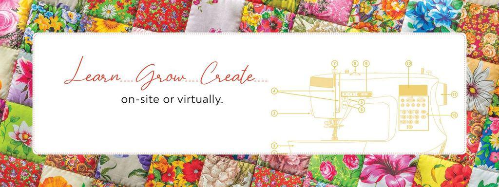 We provide an array of classes for people of all skill levels! Whether you’re brand new to sewing or consider yourself a pro in the craft, we offer a class that will have you learning new skills and creating beautiful pieces in no time. All ages and types of machines are welcome for classes! We look forward to having you and creating masterpieces!