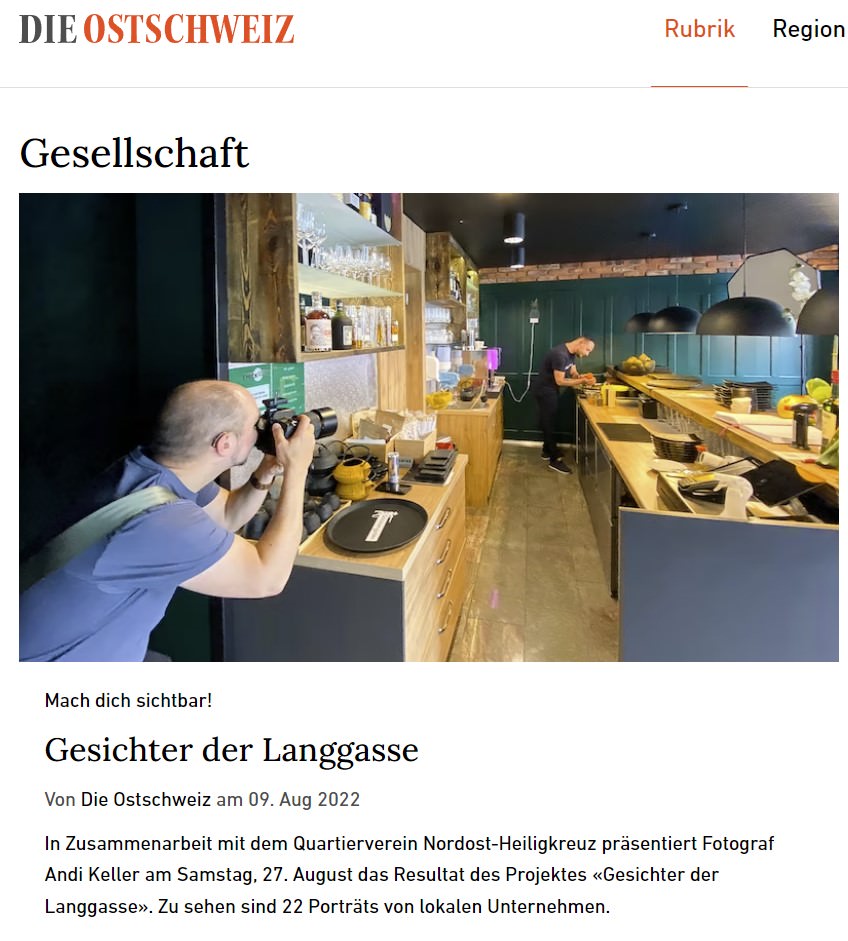Andi Keller Fotografie + Film, Langgasse 136 in St. Gallen