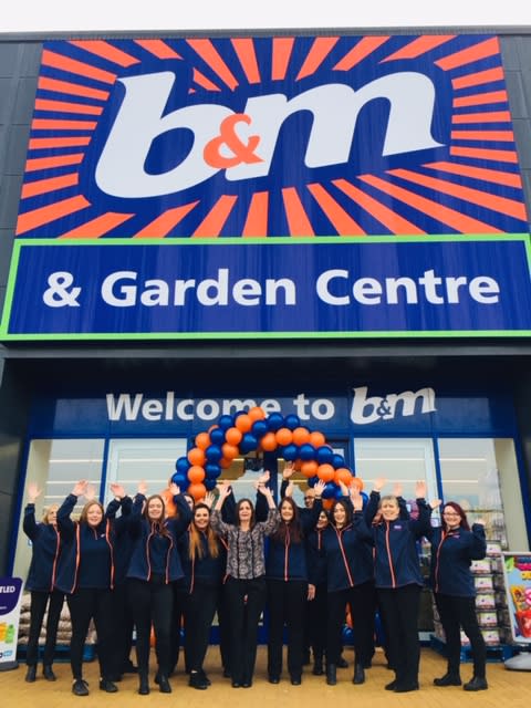B&M's newest store team in Leighton Buzzard can't wait to get their doors open!