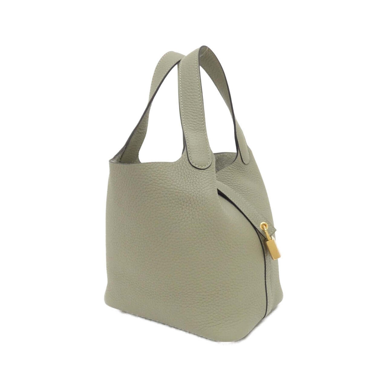 エルメス ピコタン ロック PM 056289CC トリヨンクレマンス SAUGE ゴールド金具 K刻印