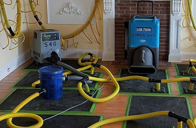 drying a living room