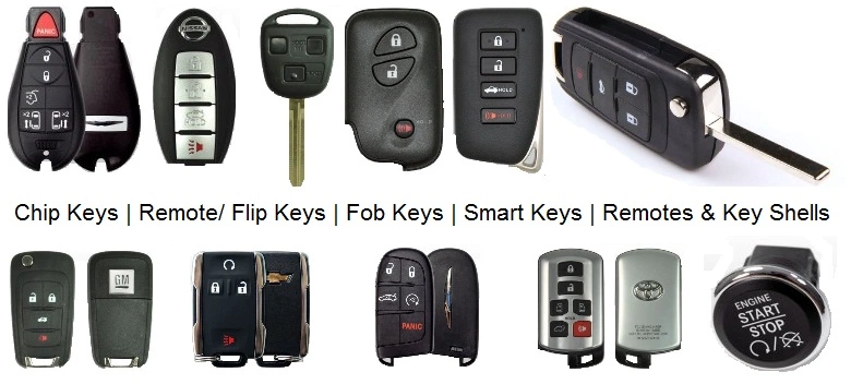 Car fobs, keys and remotes for most cars.