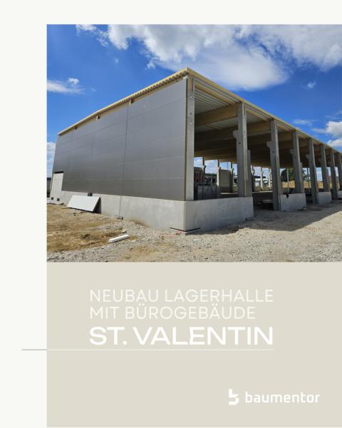 Bild zu Für dieses Gewerbeprojekt in St. Valentin wurden wir mit der Einreichplanung und Ausführungsplanung beauftragt.