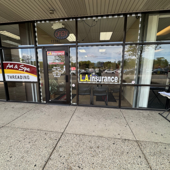 Exterior of the L.A. Insurance located at 13381 West 10 Mile Rd. in MI