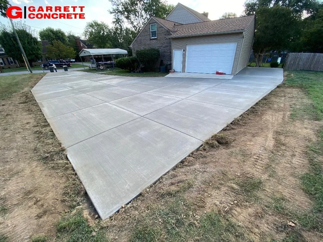 concrete driveway extension