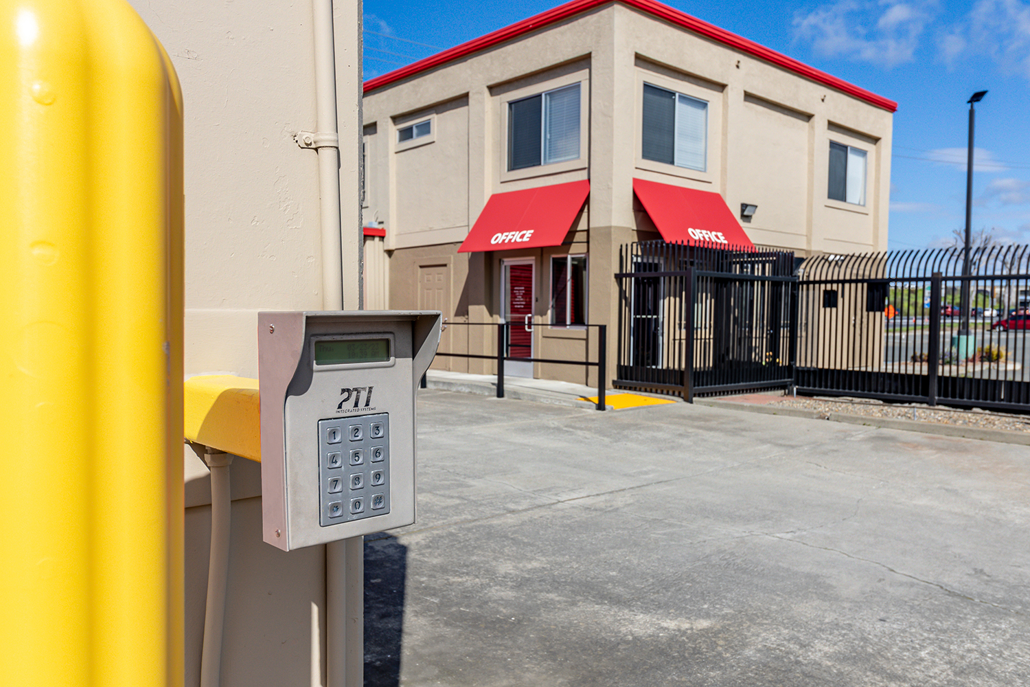 Electronic keypad entry for secure storage access at Security Public Storage in Vallejo.