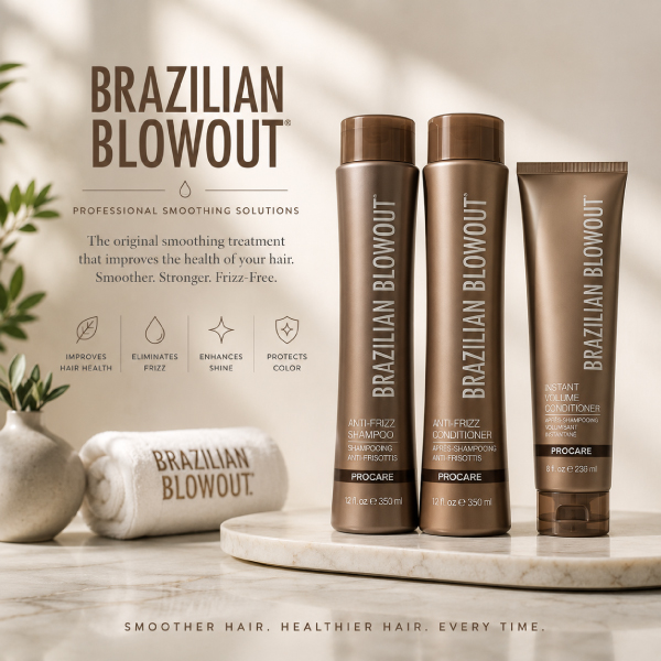 Maintain your Brazilian Blowout results at home with professional Brazilian Blowout retail products  