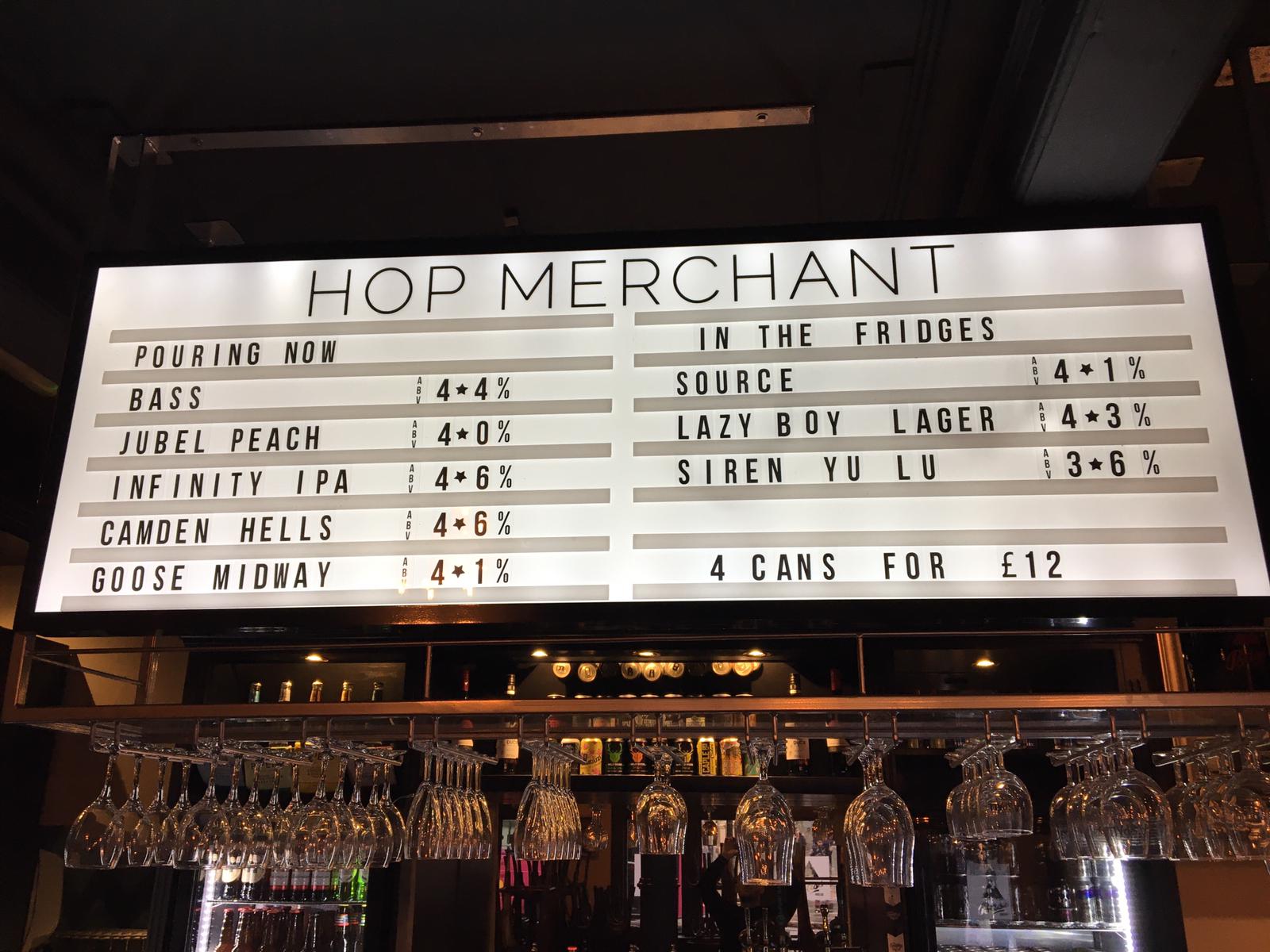 The Hop Merchant Nottingham 01159 985546