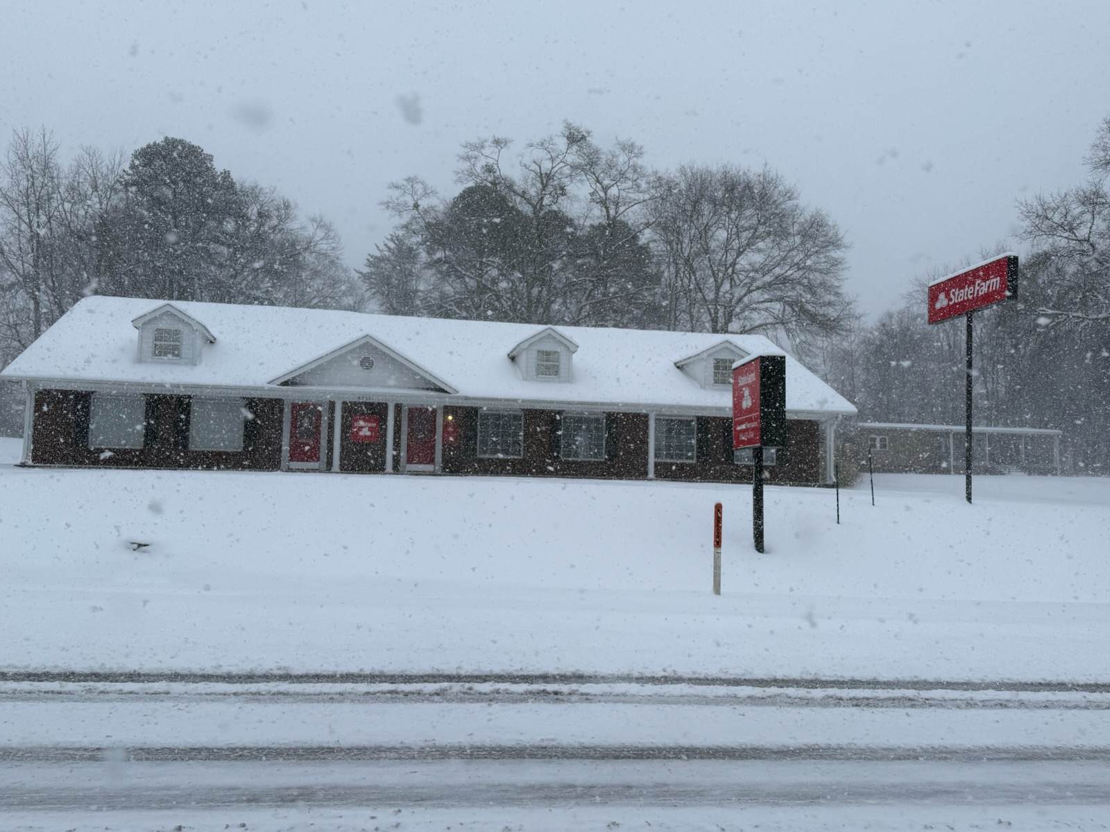 A beautiful snowy day at the office! Winter weather can be unpredictable, but our team is here to help you stay ready. Contact us today to review your current auto or home coverage and stay prepared for the elements.