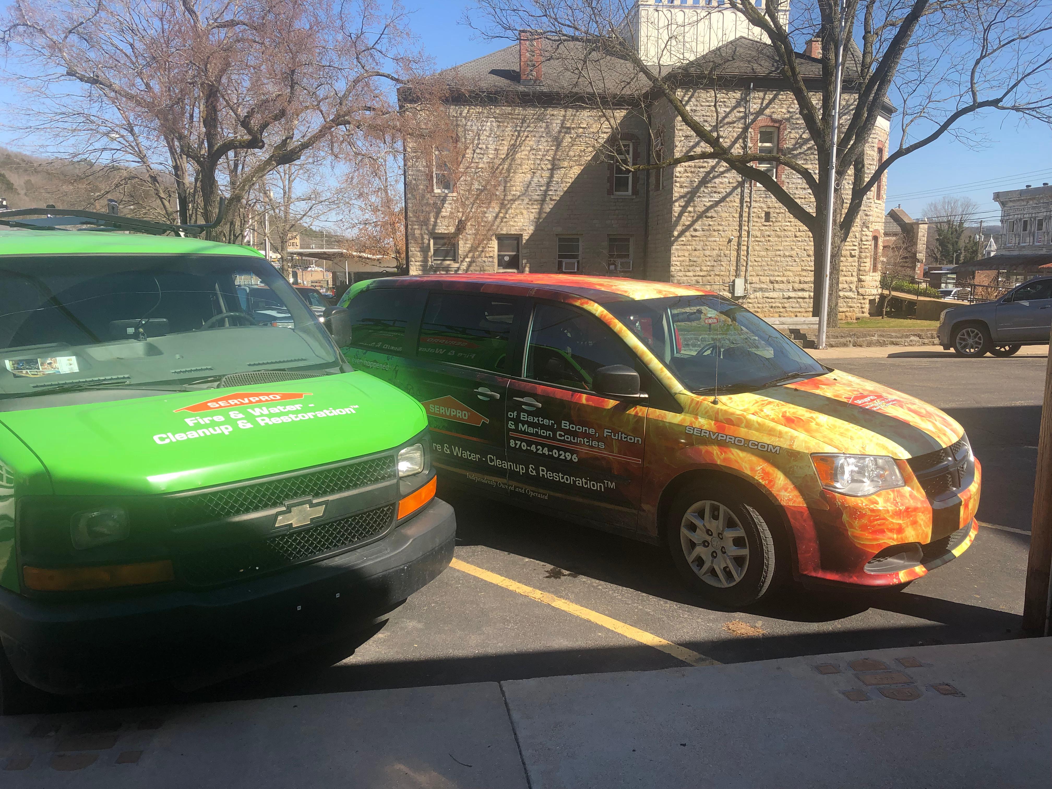 Some of our clearly branded vehicles you will see all over North Central Arkansas.