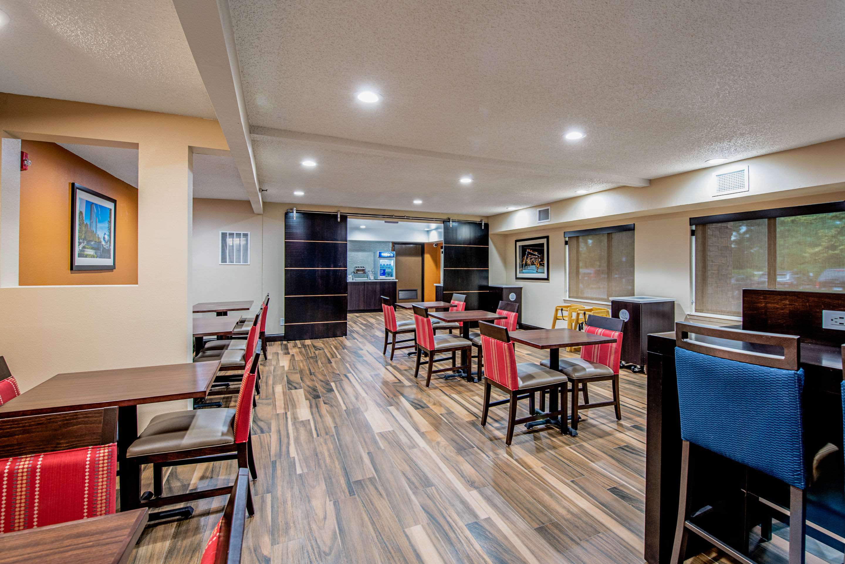 Spacious breakfast area