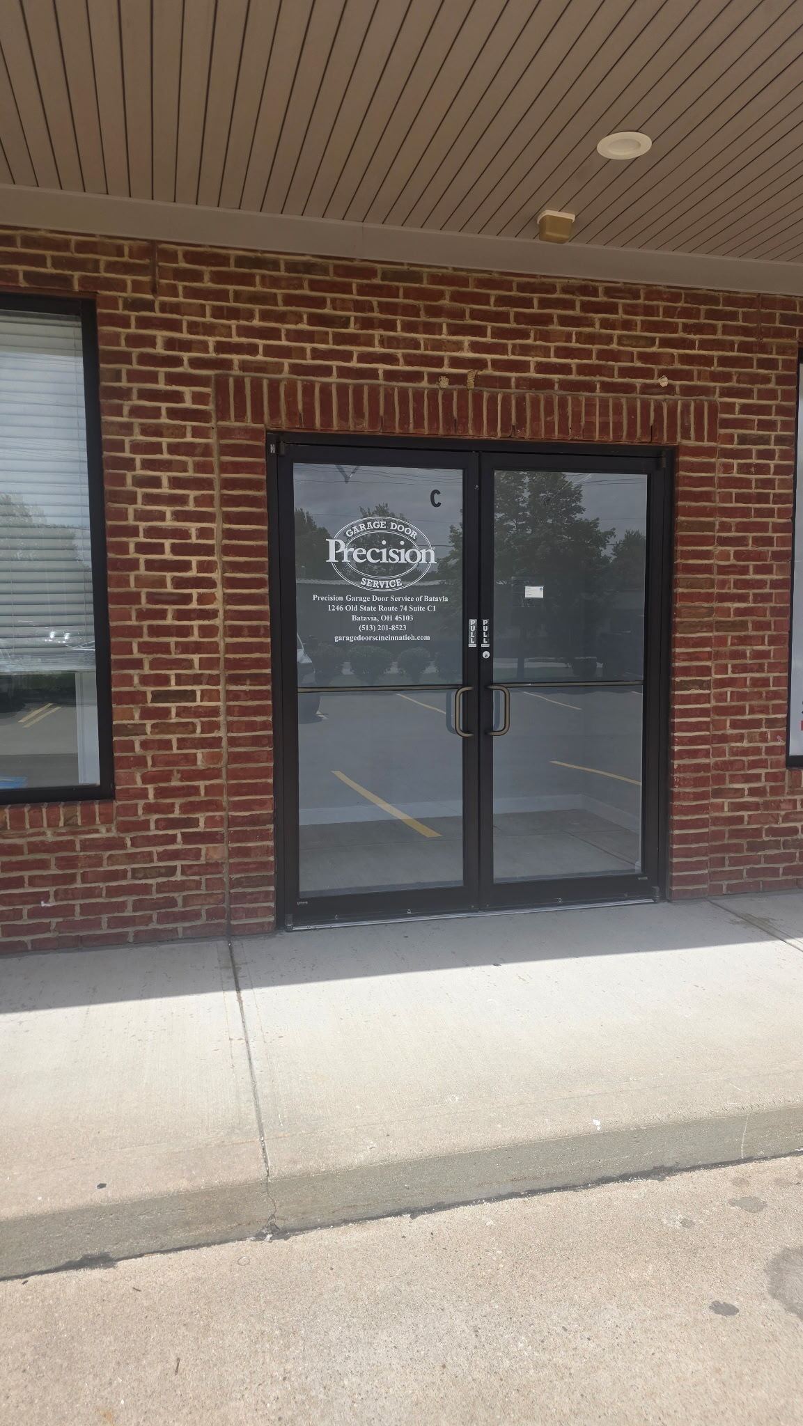 Photo of the front door of Precision Garage Door Service of Batavia