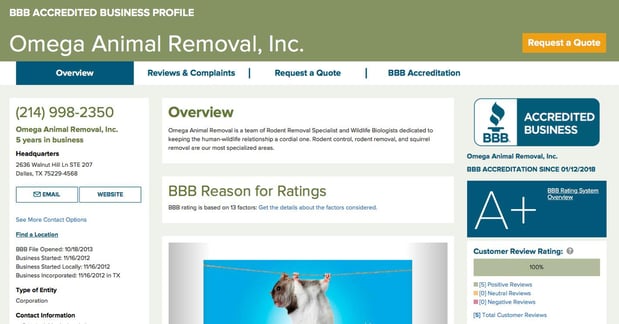 Images Omega Animal Removal Dallas