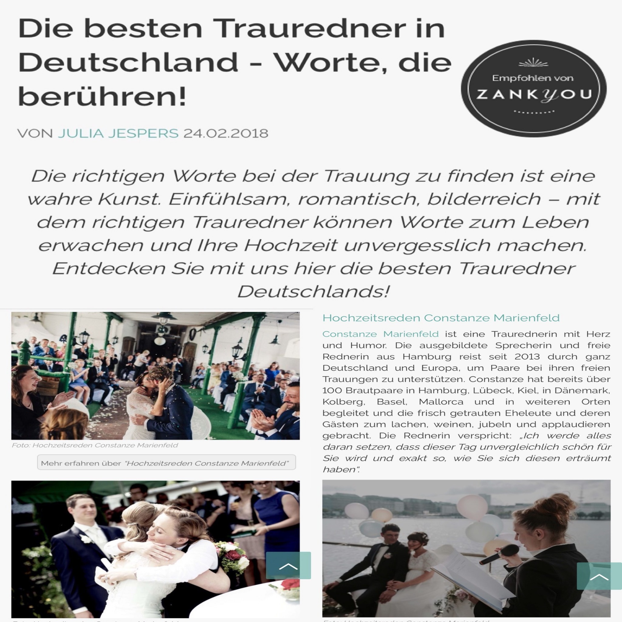 Bilder Freie Trauung Hamburg - Constanze Marienfeld