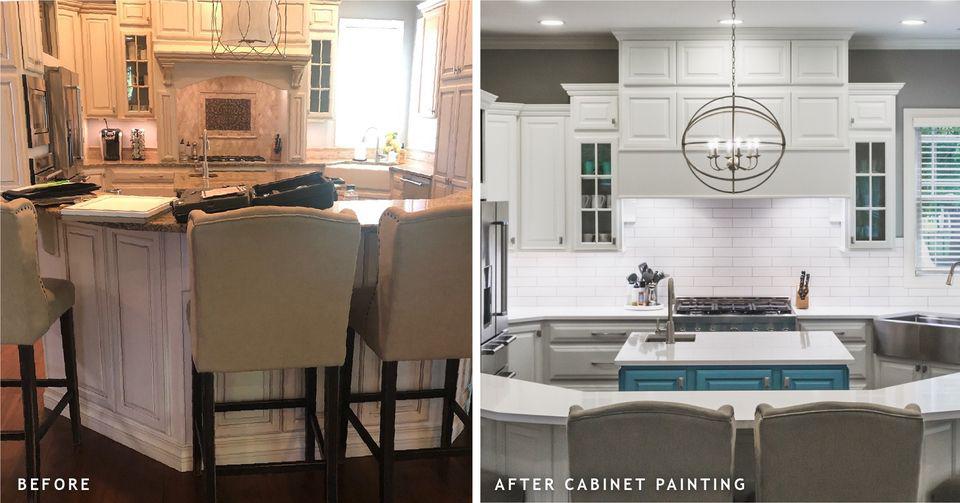 Refresh the style of your current cabinet doors with cabinet painting by Kitchen Tune-Up. Changing t Kitchen Tune-Up Savannah Brunswick Savannah (912)424-8907
