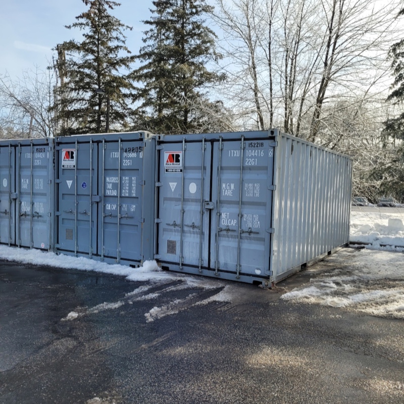 20’ storage rental delivered to Freeport, Maine 