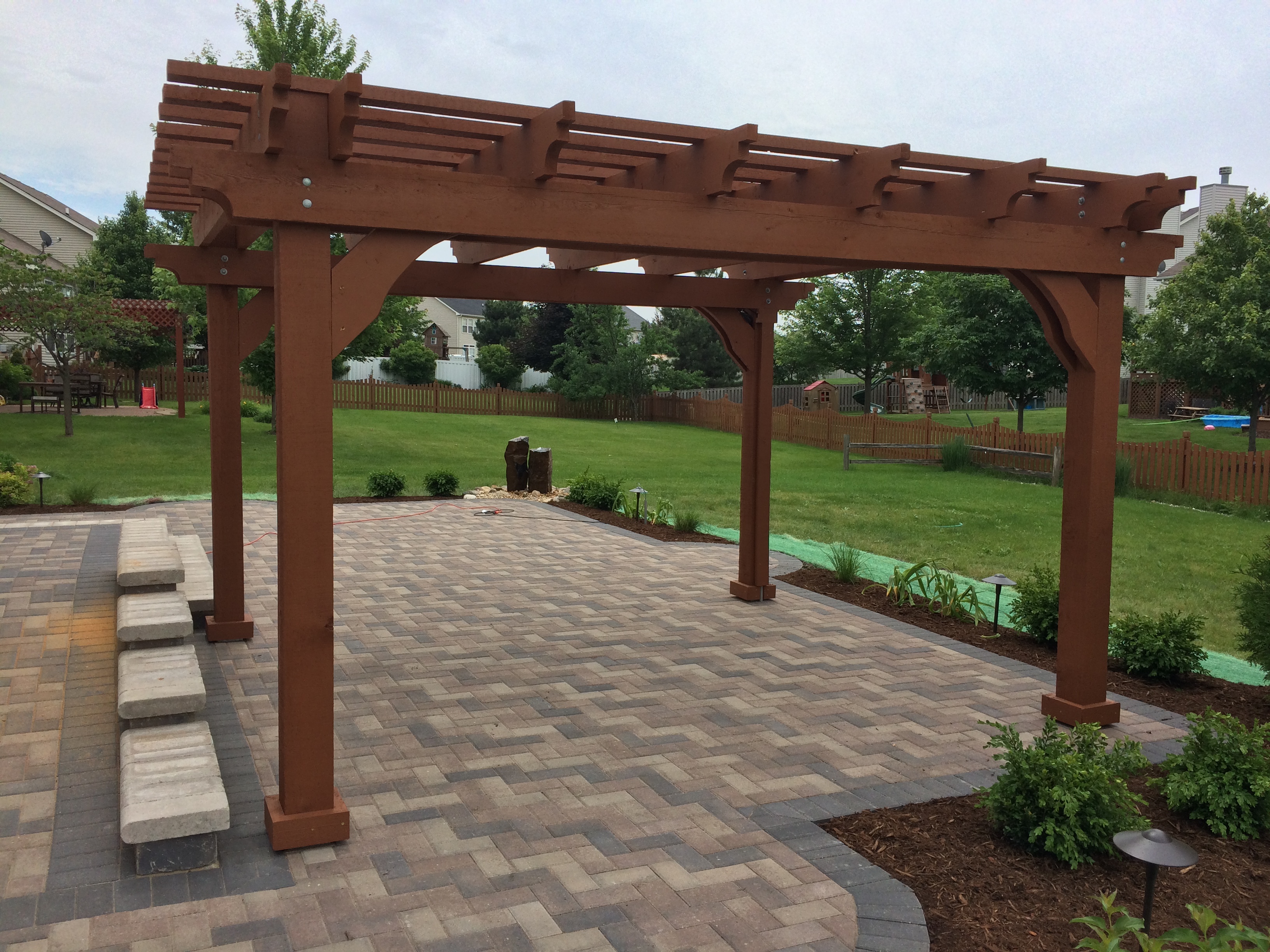 14X14 (2X8 Series) Pergola (stained by buyer)