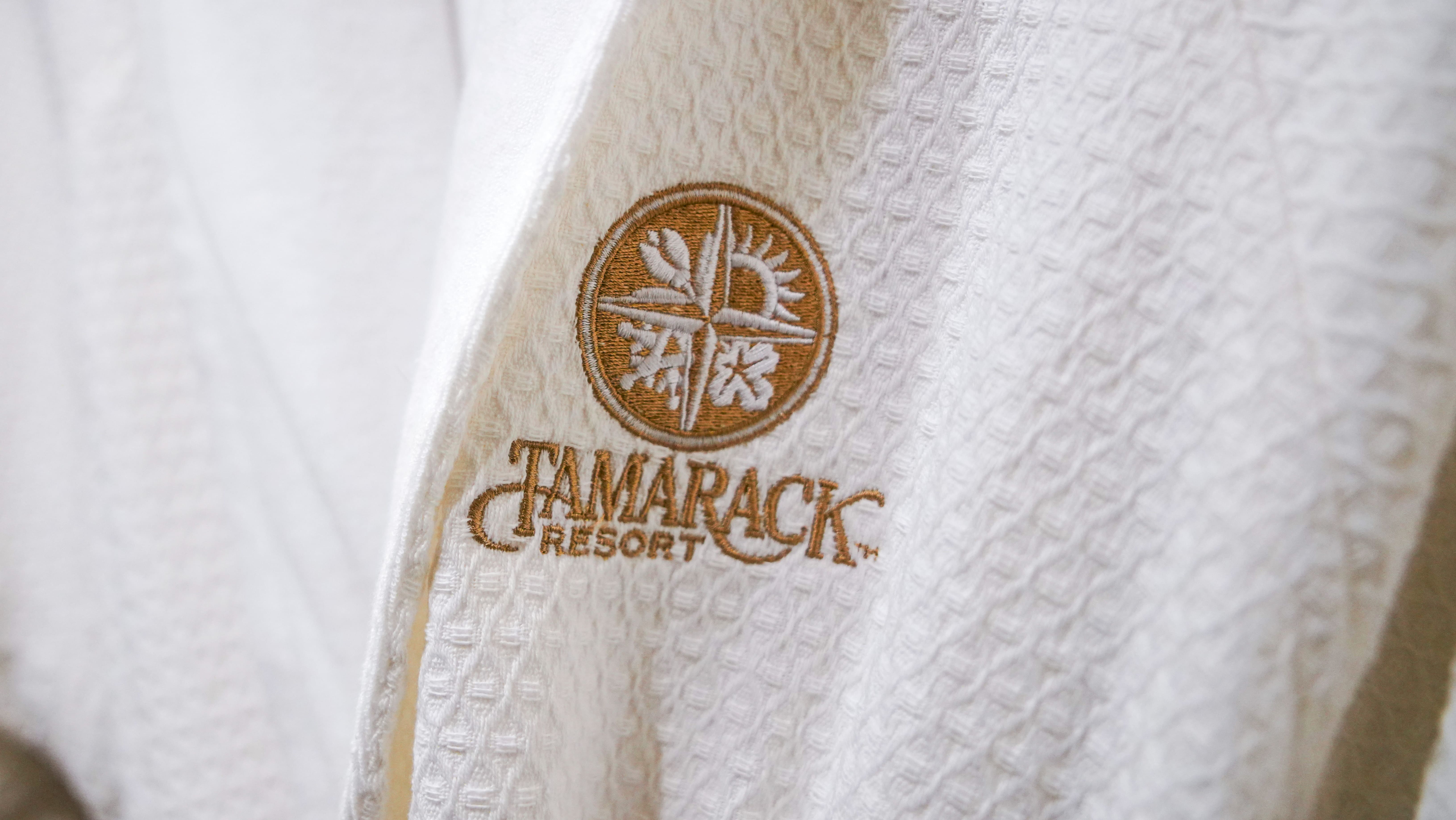 a robe at The Spa at Tamarack
