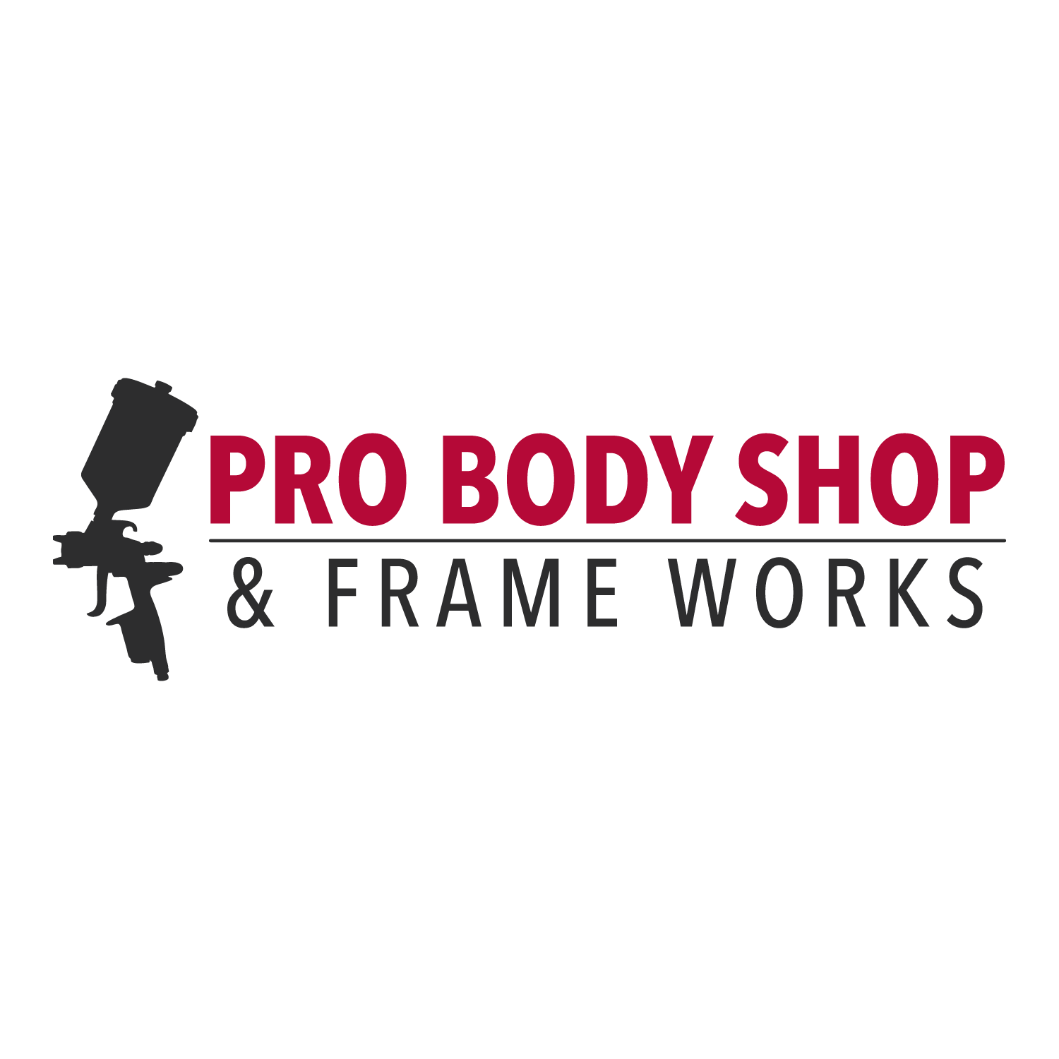 Pro Body Shop & Frame Works Logo