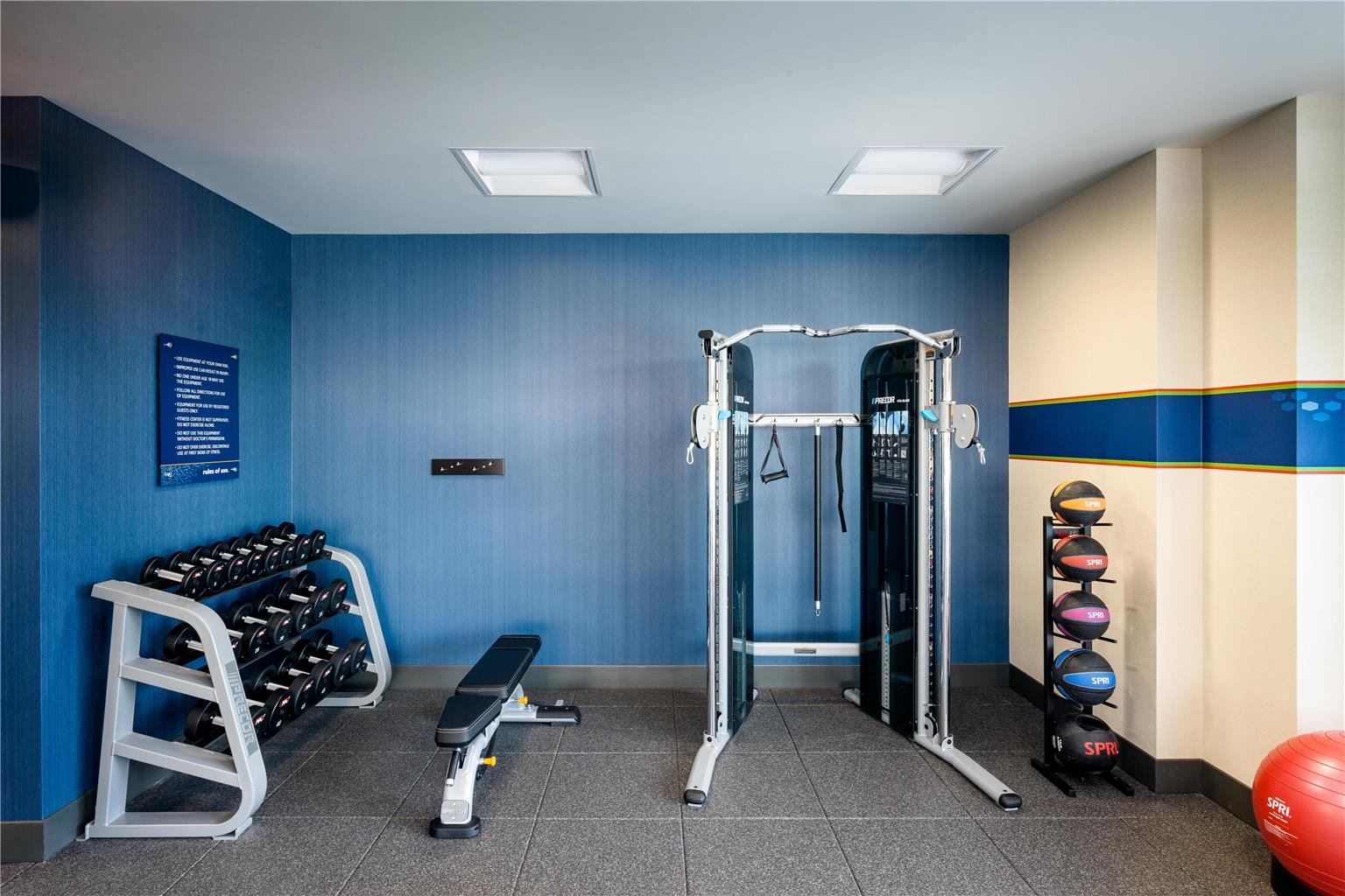 Health club fitness center gym