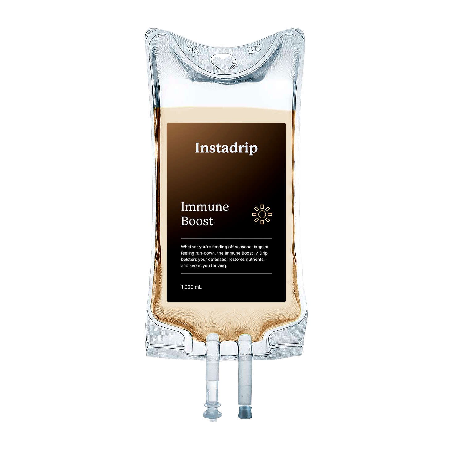 Instadrip Immune Boost IV therapy bag for enhanced immunity, hydration, and wellness.