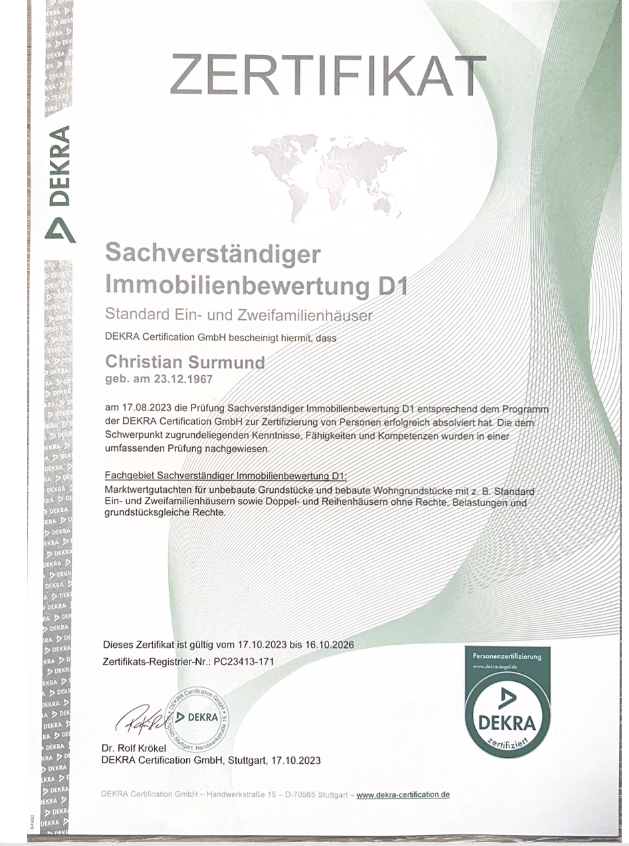 Surmund Immobilienbewertung, Hünxer Heide 17a in Hünxe