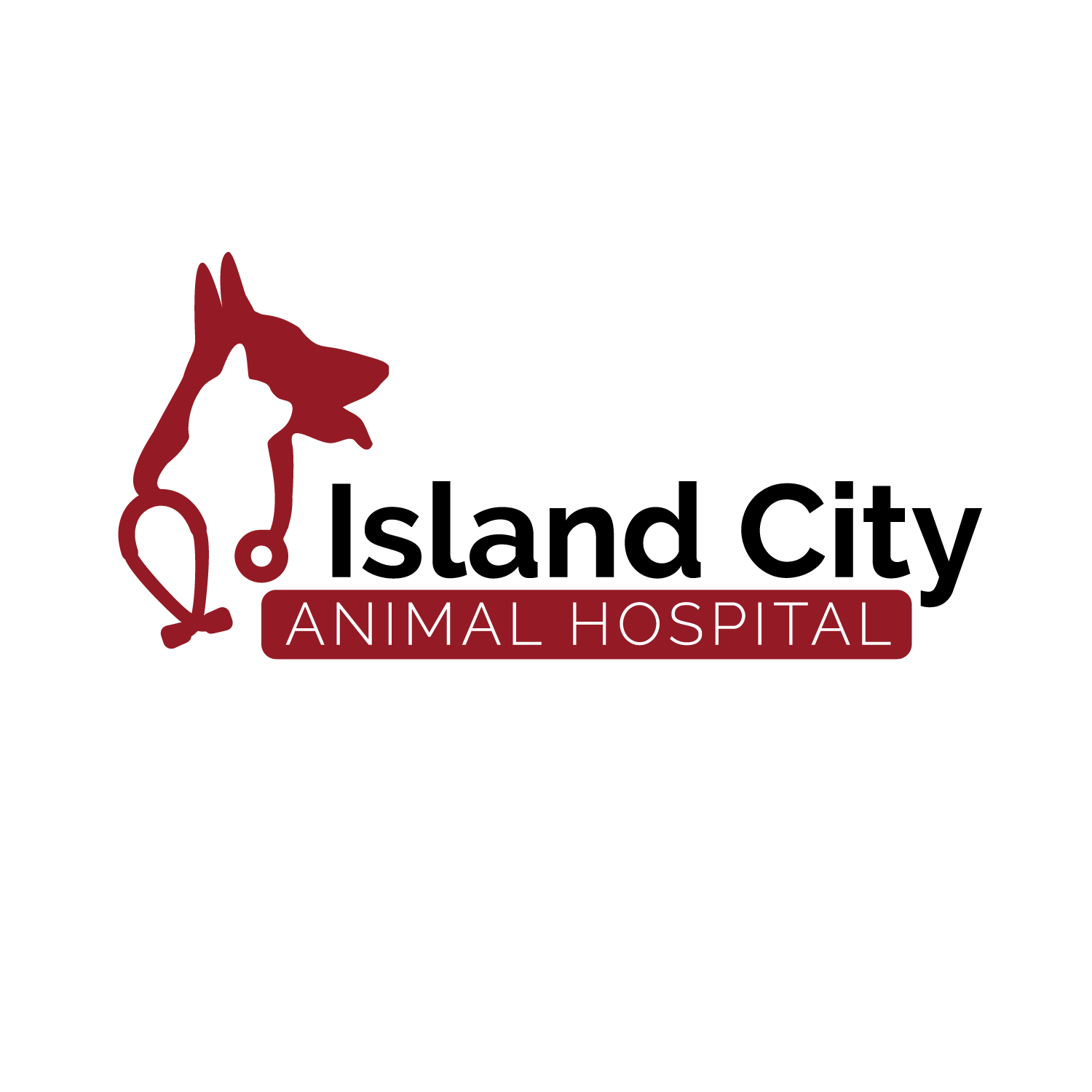 Island City Animal Hospital Logo