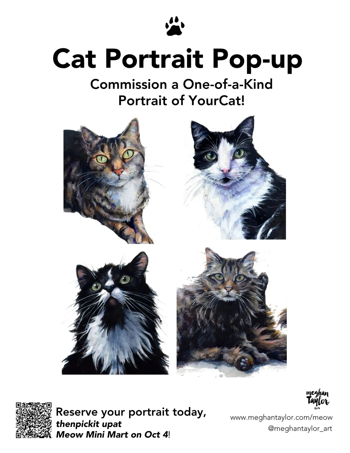 Image of Local Pet Event Pet Portraits with Meghan Taylor @ Meow Mini Mart Nearby