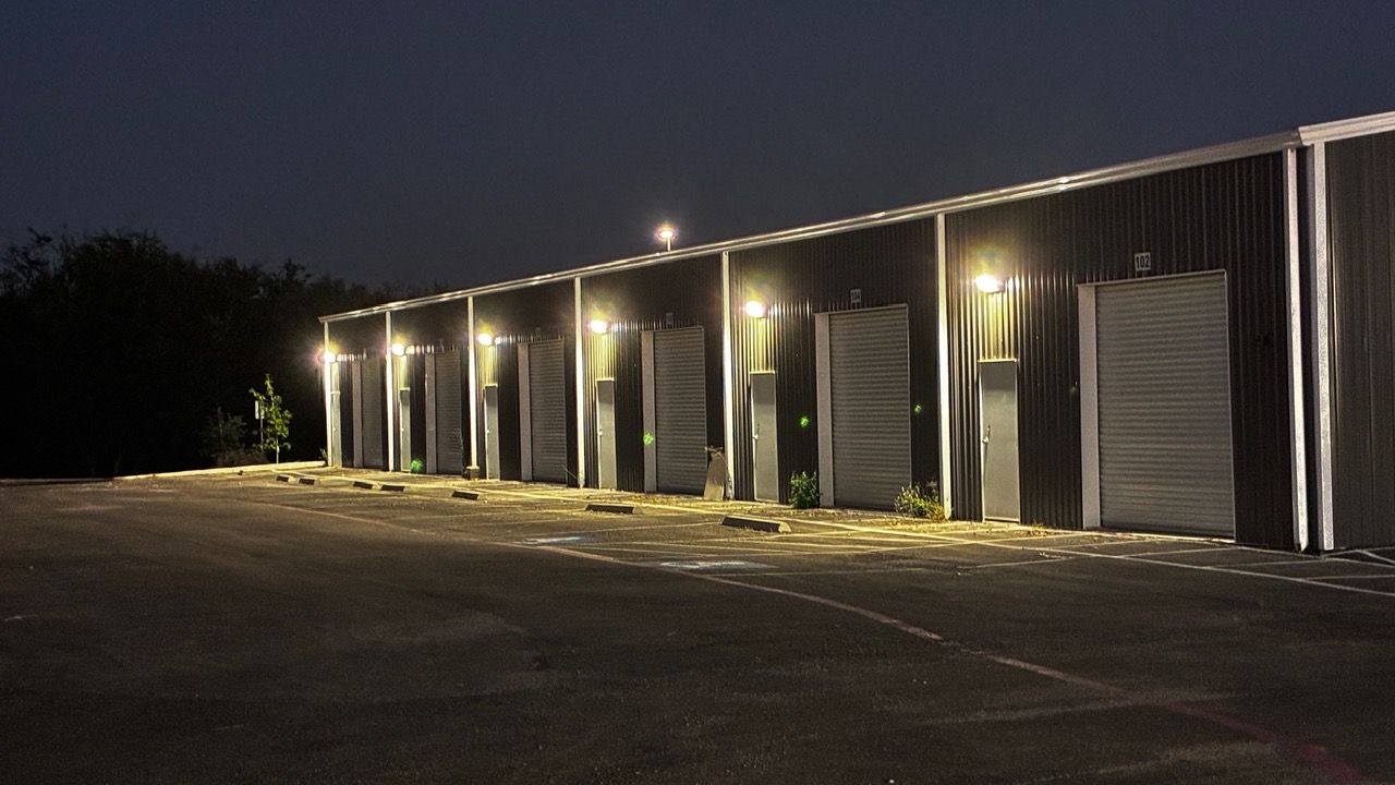 Completed commercial storage facility engineered for durability, accessibility, and long-term functi 