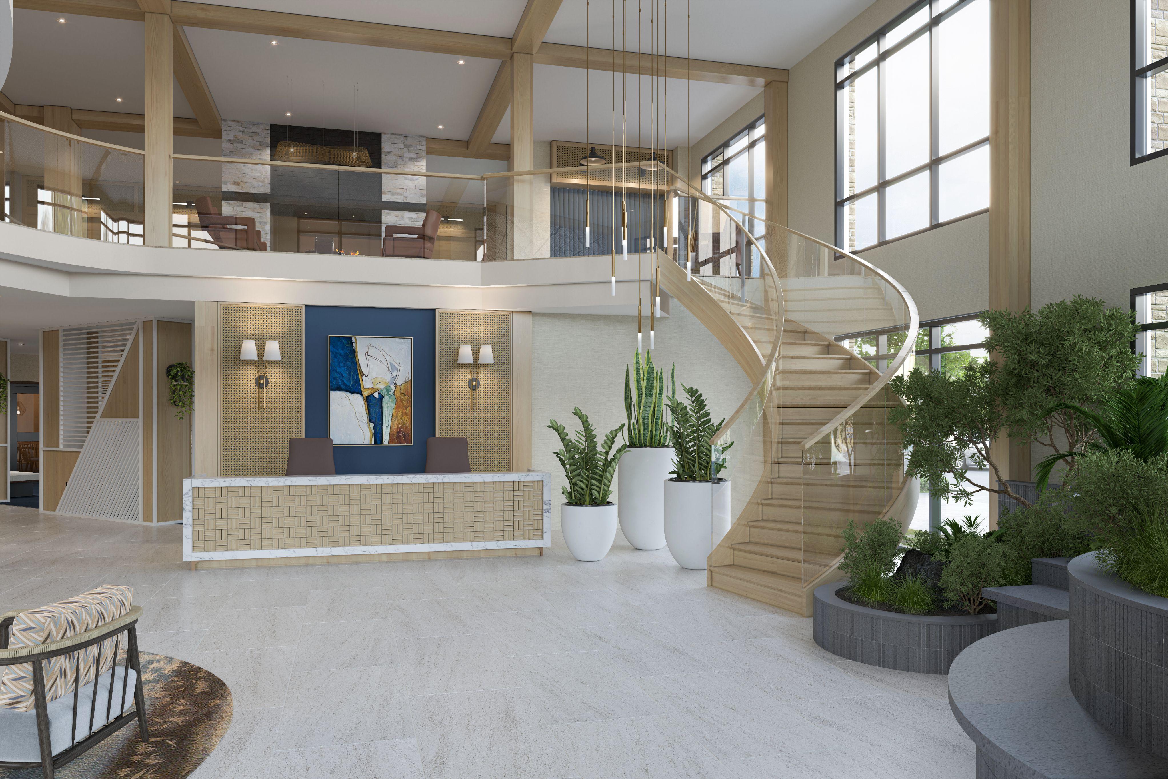 Elegant entrance lobby