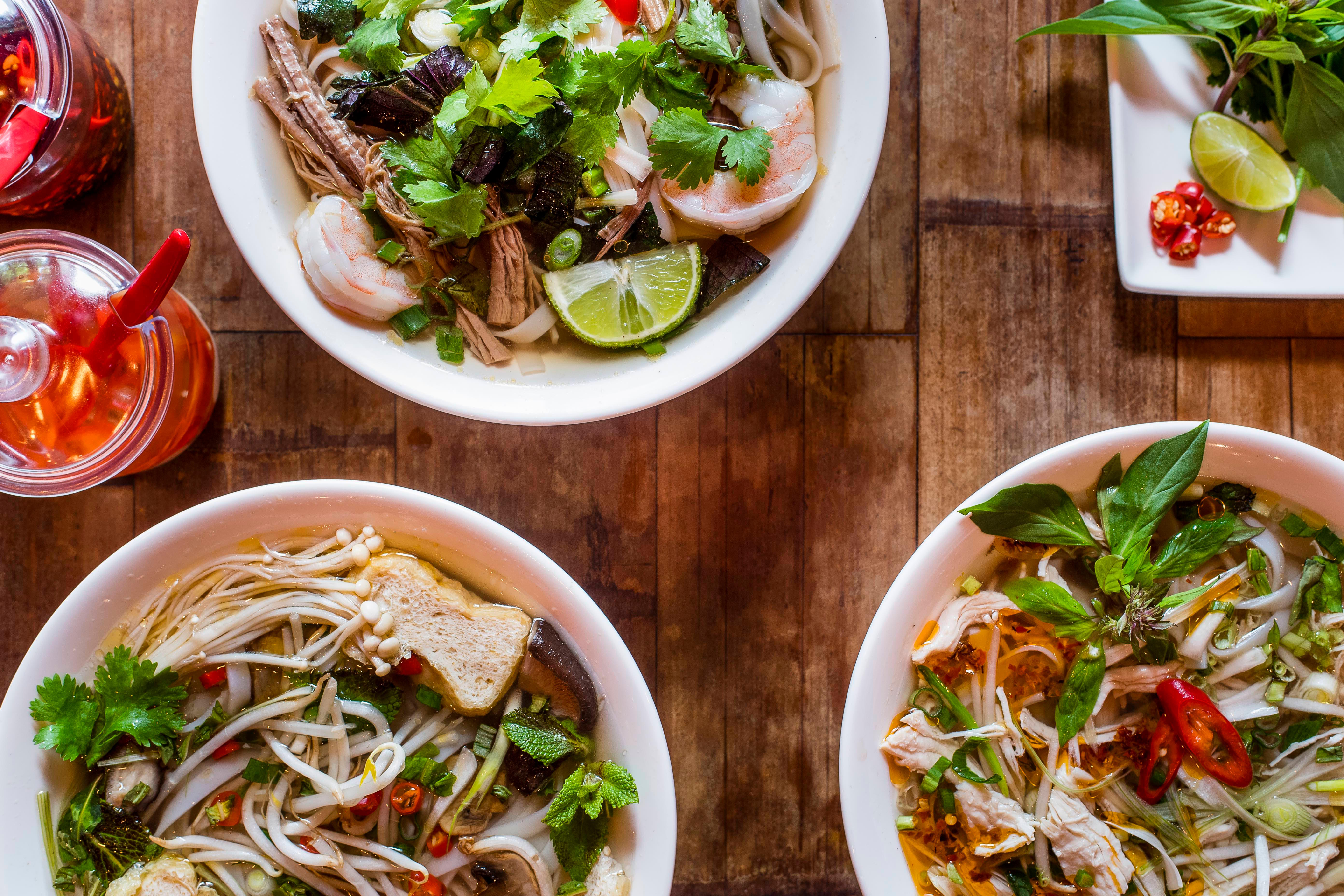 Fresh, Gluten-free, healthy Vietnamese Pho noodle soup Pho Lincoln 01522 438667