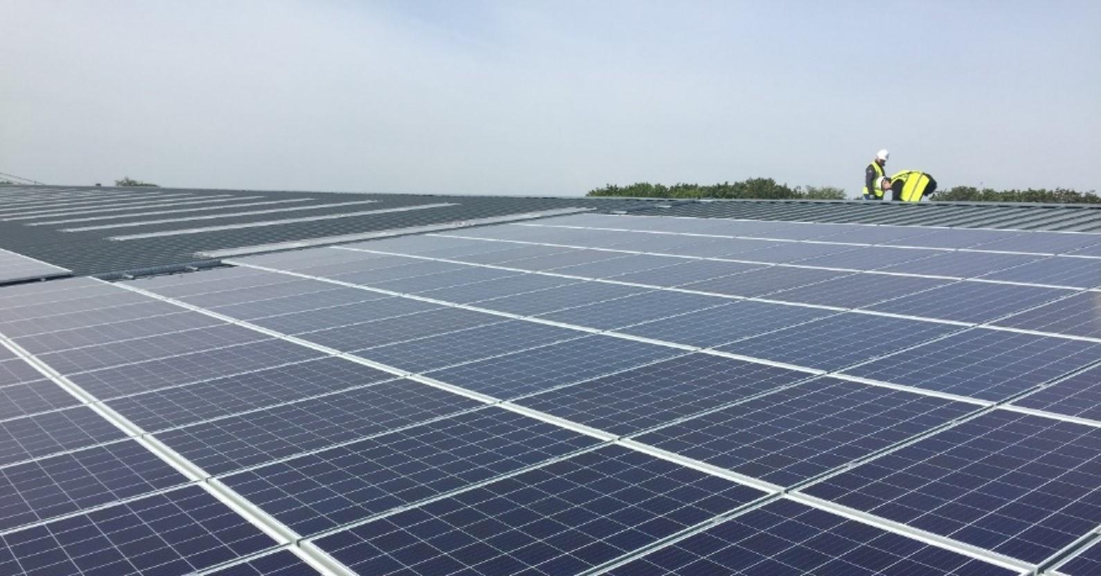 Solar Panel Installation work Ongoing