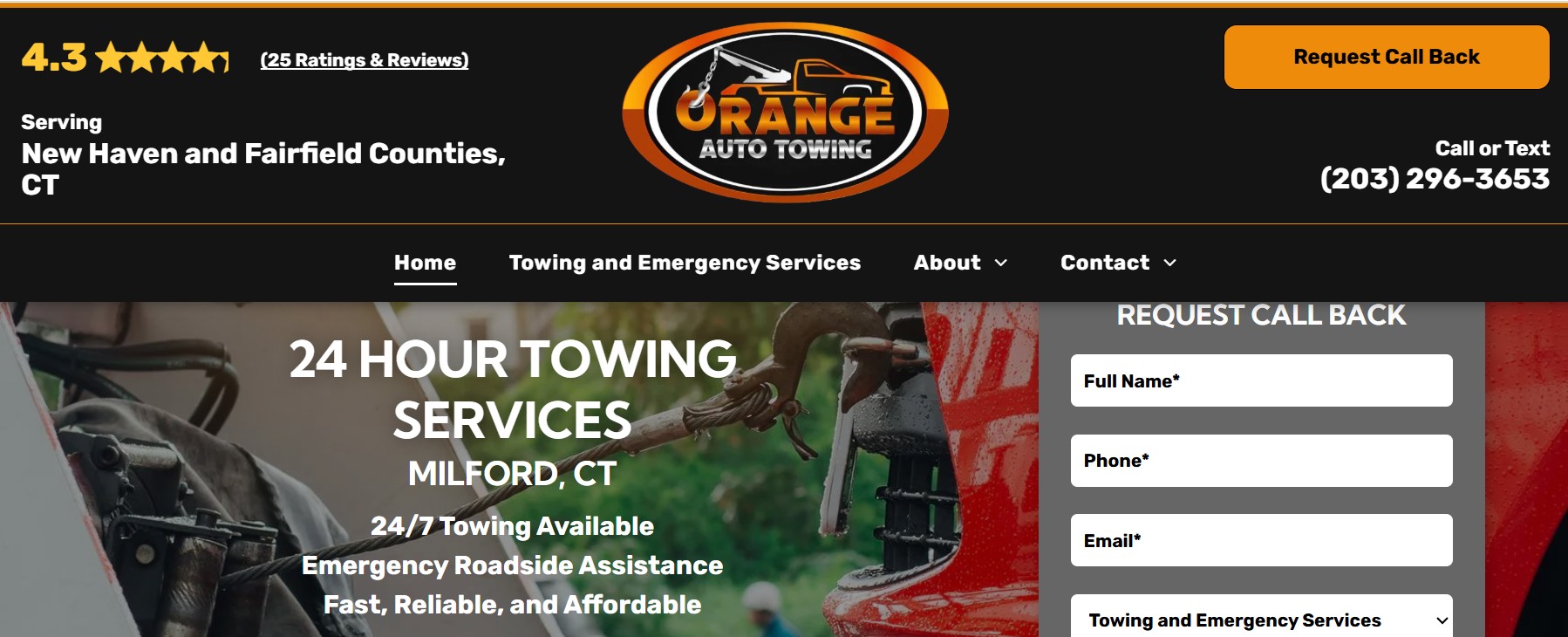 Orange Auto Towing Image