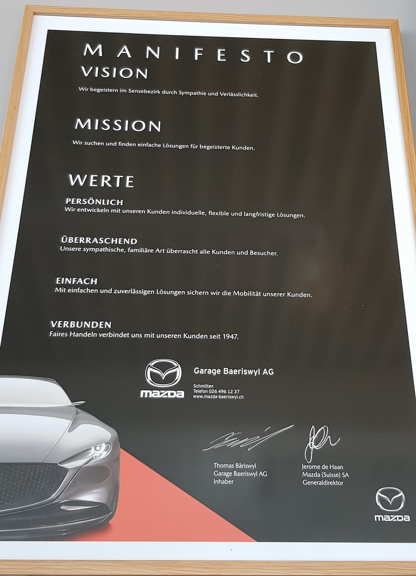 Garage Baeriswyl AG, Lanthen 191 in Schmitten