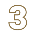 Number 3 icon.